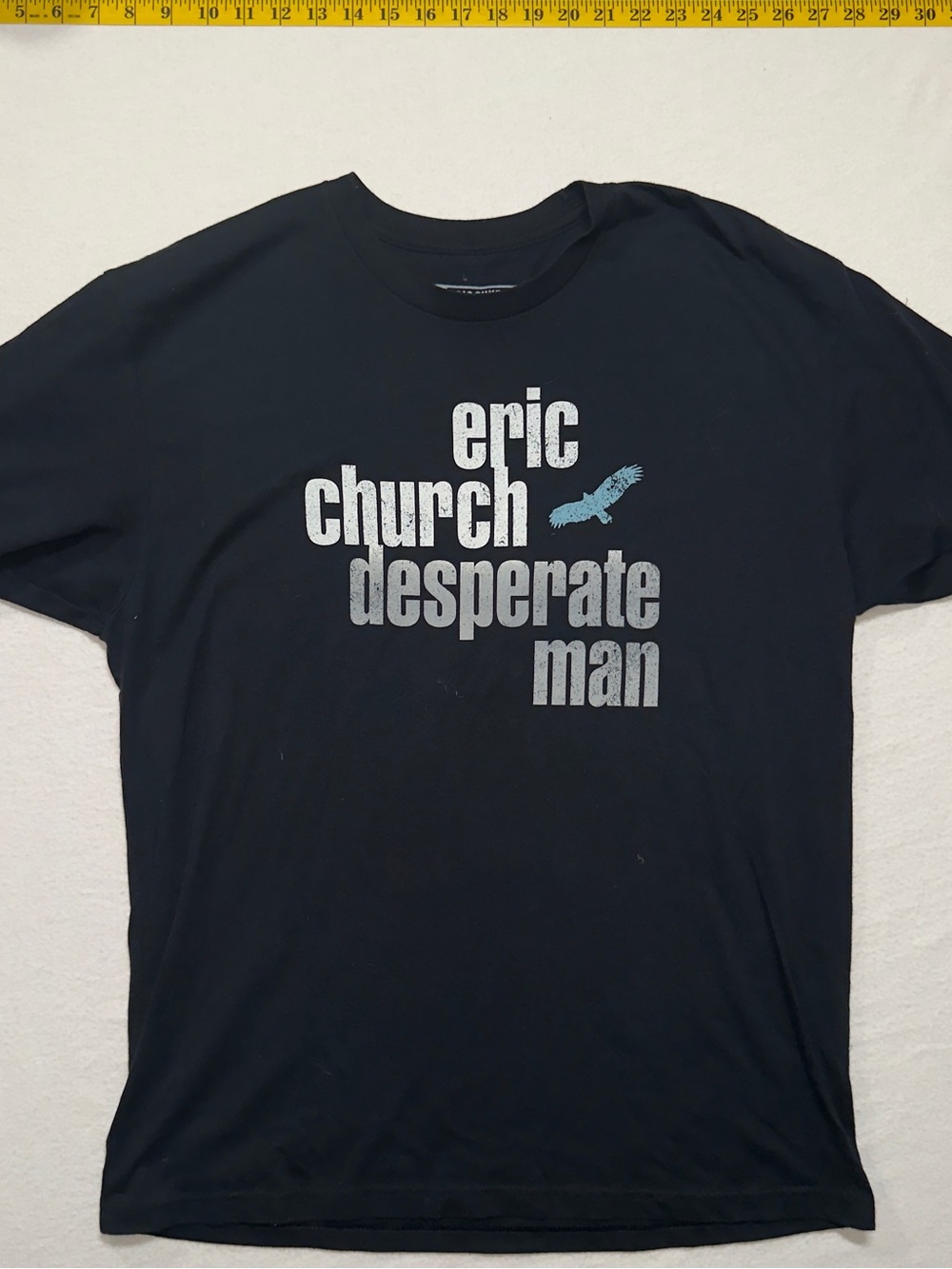 'Desperate Man' Eric church tour merch Graphic Tee - Black